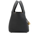 Hermès Black Clemence Picotin Lock 18 Gold Hardware - Image 2